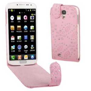 Schutzh�lle Case f�r Handy Samsung Galaxy s4 i9500 / i9505 Strass Rosa