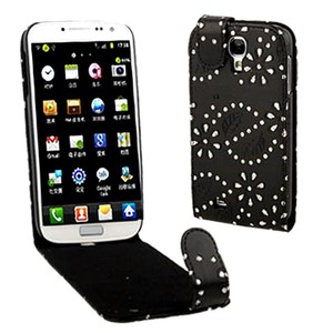 Schutzh�lle Case f�r Case Handy Samsung Galaxy s4 i9500 Strass Schwarz