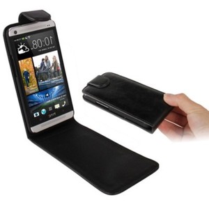Schutzh�lle Flip Tasche f�r Handy HTC One M7 Schwarz