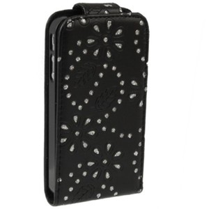 Schutzh�lle Handy Case f�r Handy Apple iPhone 4 / 4s Strass schwarz