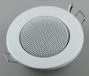 Decken-Einbaulautsprecher Mini Halogen-Look, 8cm , 6cm Einbau, wei�