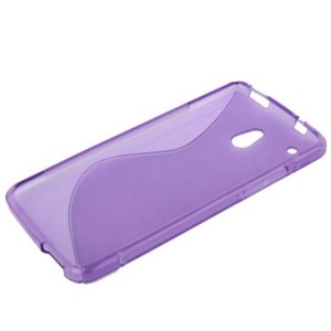 Schutzh�lle TPU Case f�r Handy HTC One mini M4 Lila