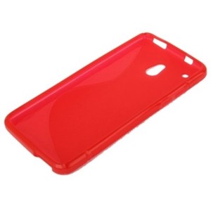Schutzhlle TPU Case fr Handy HTC One mini M4 Rot