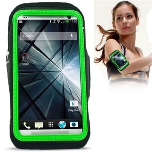 Sportarmband Tasche fr Case Handy HTC One M7 Grn