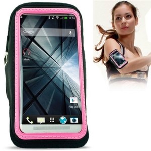 Sportarmband Tasche fr Case Handy HTC One M7 Pink
