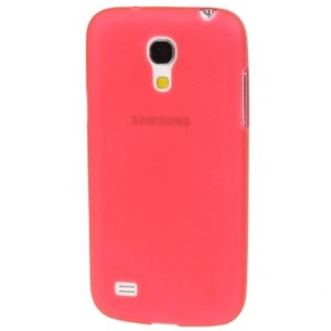 Schutzh�lle Case Ultra D�nn 0,3mm f�r Handy Samsung Galaxy S4 mini i9190 Rot Transparent