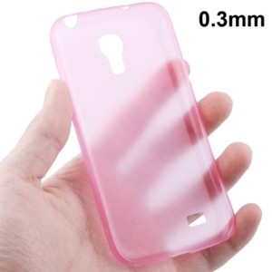 Schutzh�lle Case Ultra D�nn 0,3mm f�r Handy Samsung Galaxy S4 mini i9190 Rosa Transparent