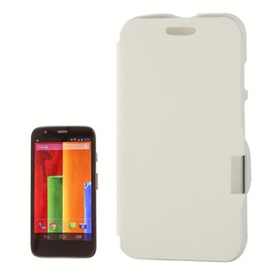 Handyh�lle Tasche f�r Motorola Moto G / X1032 Wei� geb�rstet