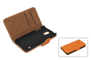 Schutzh�lle Handytasche (Flip Quer) f�r Handy Apple iPhone 5 / 5s Orange