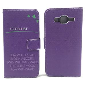 Handyh�lle Tasche f�r Handy Samsung Galaxy J5 TO DO LIST Lila