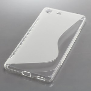 OTB TPU CASE KOMPATIBEL ZU SONY XPERIA M5 S-CURVE TRANSPARENT