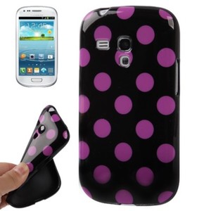 Schutzh�lle f�r Case Handy Samsung Galaxy S3 mini i8190 / i8195 / i8200 schwarz/pink
