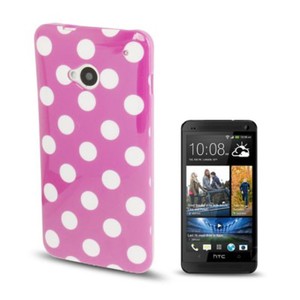 Schutzh�lle TPU Case f�r Handy HTC One M7 Lila / Violett