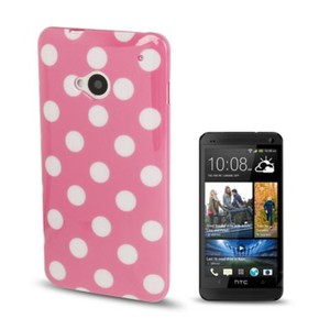 Schutzhlle TPU Case fr Handy HTC One M7 Pink
