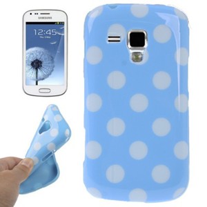 Schutzh�lle TPU Punkte Case f�r Handy Samsung Galaxy S Duos S7562