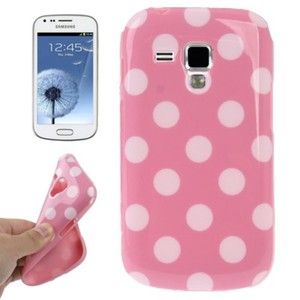 Schutzh�lle TPU Punkte Case f�r Handy Samsung Galaxy S Duos S7562