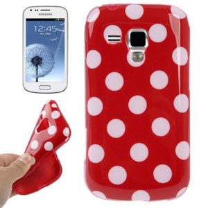Schutzh�lle TPU Punkte Case f�r Handy Samsung Galaxy S Duos S7562