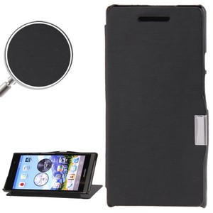 Handyh�lle Tasche f�r Huawei Ascend P6 schwarz geb�rstet