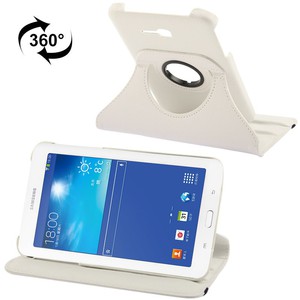 Schutzhlle PU Tablettasche (Flip Quer) fr Samsung Galaxy Tab 3 7.0 Lite T110 / T111 Wei