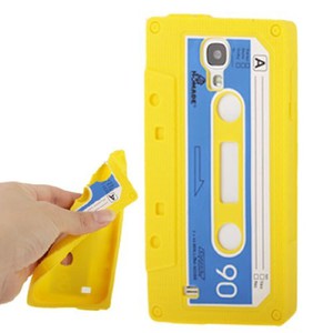 Silikon H�lle Kassette f�r Handy Samsung Galaxy S4 GT-I9500 / GT-I9505 / LTE+ GT-I9506 / Value Edition GT-I9515 gelb