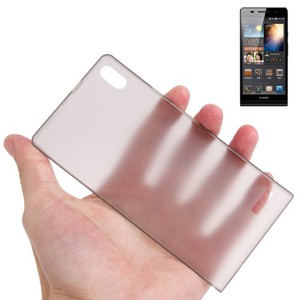 Schutzh�lle Case Ultra D�nn 0,3mm f�r Handy Huawei Ascend P6 Grau Transparent