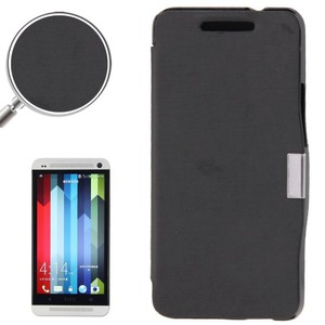 Handyh�lle Tasche f�r HTC One / M7 schwarz geb�rstet