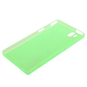 Schutzh�lle Case Ultra D�nn 0,3mm f�r Handy Sony Xperia Z / L36H / C660X Gr�n / Transparent