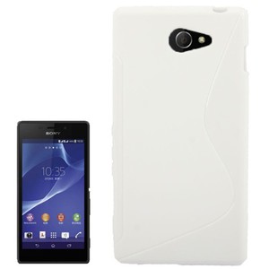 Handyhlle S Line TPU Tasche fr Sony Xperia M2 S50h Wei