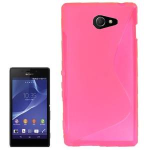 Handyhlle S Line TPU Tasche fr Sony Xperia M2 S50h Pink