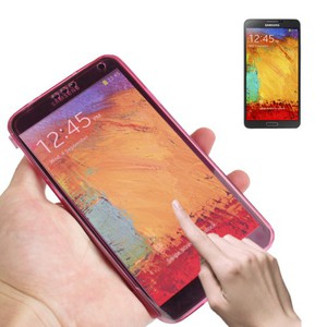 Handyhlle Flip Quer fr Handy Samsung Galaxy Note 3 Pink