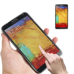Handyhlle Flip Quer fr Handy Samsung Galaxy Note 3 Grau