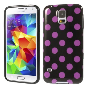 Schutzhlle fr Handy Samsung Galaxy S5 / S5 Neo Schwarz / Pink