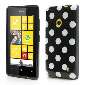 Schutzh�lle TPU Case f�r Handy Nokia Lumia 520 525 Schwarz / Wei�