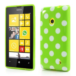 Schutzhlle TPU Case fr Handy Nokia Lumia 520 525 Grn / Wei
