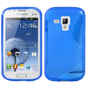 Handyhlle TPU-Schutzhlle fr Samsung Galaxy Galaxy Trend Duos S7562 S7580 S7582 blau
