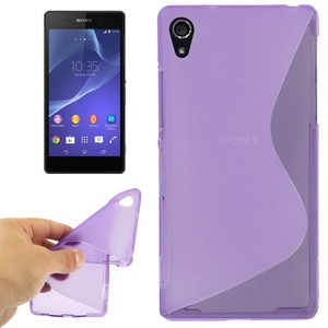 Handyh�lle TPU-Schutzh�lle f�r Sony Xperia Z2 lila / violett