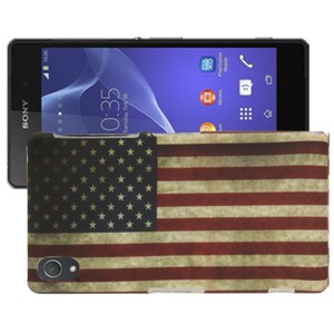 H�lle Retro Flagge TPU Tasche f�r Sony Xperia Z2 L50w