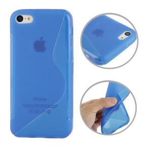 Handyh�lle TPU Case f�r Handy Apple iPhone 5C blau