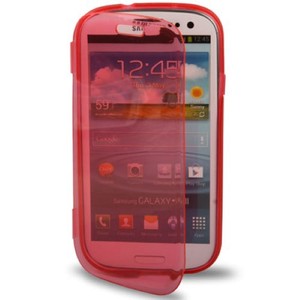 Handyh�lle Flip Quer f�r Handy Samsung Galaxy S3 Rot