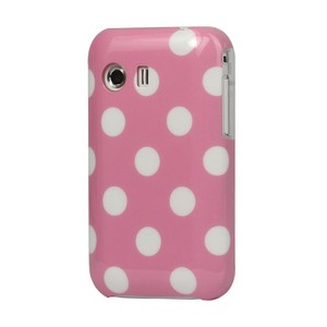Schutzhlle Hard Case fr Handy Samsung Galaxy Y S5360 rosa / wei