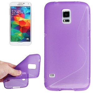 Schutzh�lle TPU Case H�lle f�r Handy Samsung Galaxy S5 mini lila / violett