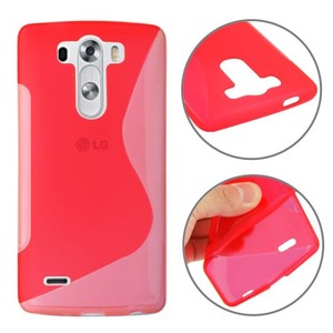 Schutzh�lle TPU Case H�lle f�r Handy LG G3 mini rot