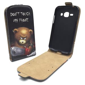 Handyh�lle Tasche f�r Handy Samsung Galaxy J1 B�r mit Kettens�ge