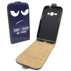 Handyh�lle Tasche f�r Handy Samsung Galaxy J1 2016 Dont Touch my Phone