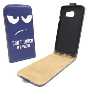 Handyh�lle Tasche f�r Handy Samsung Galaxy S6 Edge+ Dont Touch my Phone