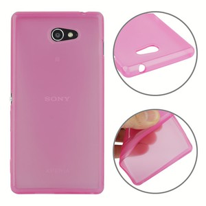 Handyhlle TPU Tasche fr Sony Xperia M2 S50h Transluzent Pink