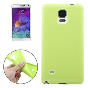 Schutzh�lle TPU Case f�r Handy Samsung Galaxy Note 4 SM-N910 Gr�n