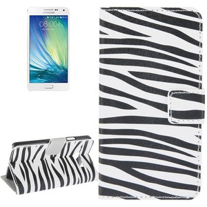 Schutzhlle Handytasche (Flip Quer) fr Handy Samsung Galaxy A5 A500F Zebra Muster