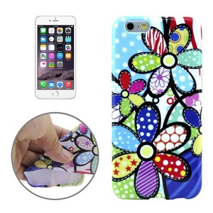 Schutzh�lle Handytasche Etuis TPU f�r Handy Apple iPhone 6s Plus Motiv Bunte Blumen
