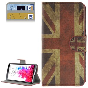 Handyh�lle Tasche f�r Handy LG G3 Retro Fahne England
